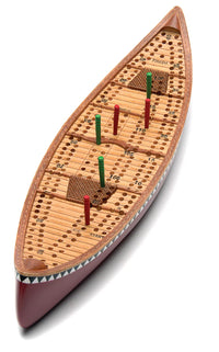 Canoe Cribbage Board