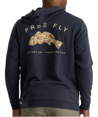 Vintage Camo Redfish Fleece Hoodie